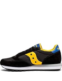 Saucony Originals Men's Jazz Original Sneaker, Black Yellow Blue