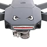 2PCS Skin Sticker, Leewa Waterproof Plastic Shark Decoration Decal Skin Sticker for DJI Mavic Pro RC Drone -- (15x9CM) (1PCS Black+1PCS Blue)