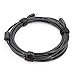 Pasow 50pcs Reusable Fastening Adjustable Cable Ties Wire Management (8 Inch, Black)
