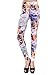 Simplicity Women Lady Punk Style Cat Print Skinny Funky Legging, 3090_Cat