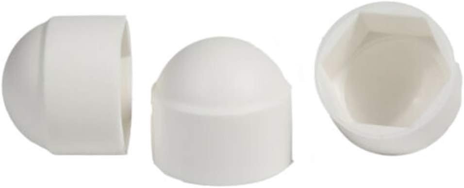 ORETG45 Bolt Covers Screw Caps, Assortment Plastic Nut kits with Storage Box, M 4 M 5 M 6 M8 M10 M12, White - Image 3