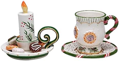 ATD 3" Christmas Themed Cup & Saucer Set