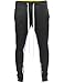 Mens Track Pants Skinny Fit Stripe Multi Tone Stretch Casual Athletic Jogger Sweatpants