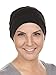 Chemo Cap Womens Cotton Beanie Sleep Turban Hat Headwear for Cancer Black