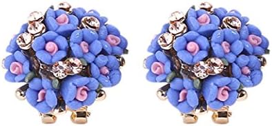 Flower Four Leaf Stud Earrings Clove Designer New Broncos ,Prettymenny's Women Jewelry (E)