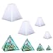 Pyramid Jewelry Clay Silicone Mold, Crafting, Resin Epoxy, Pendant Earrings Making, DIY Mobile Phone Decoration Tools,Semi-Transparent 010029/30/31/32