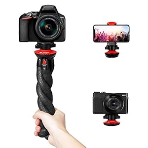 Camera Tripod, Fotopro UFO Flexible Tripod for Camera Bendable Handheld Vlogging Tripod with Phone Mount for iPhone…