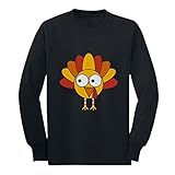 TeeStars Little Turkey Thanksgiving Holiday Gift - Cute Unisex Long Sleeve Kids T-Shirt