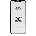 Screen Protector For iPhone X / XS,Luhuanx 4D Full Coverage [9H Hardness] [HD Clear] Tempered Glass Screen Bubble-Free Anti-Scratch Protective Film for iPhone X,iPhone XS Screen(Black-Clear)