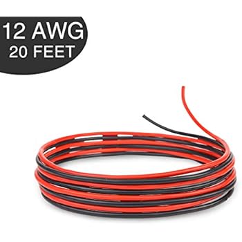 Bryne 12 Gauge Ultra Flexible Silicone Wire 20 Ft [10 Ft Red and 10 Ft Black],680 Strands 0.08mm of Tinned Copper,High and Low Temperature Resistance -60~200 Degree C (12 AWG, Red&Black)