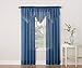 No. 918 Erica Crushed Voile Ascot Beaded Sheer Rod Pocket Curtain Valance