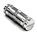 Stash Safe, Spice Press Tool Pill Case Aluminum CNC 5 Piece 3.5 inch 2 Dowels, Portable Ashtray (Silver) primary