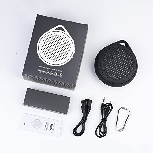 AVWOO Bluetooth Shower Speaker, IP67 Waterproof Speaker with RGB Light