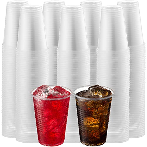9 Oz Plastic Cups Disposable (Pack of 320) Clear Party Drinking Cups