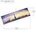 Set of 12 New York Panoramic Photo Magnets NYC 5x1.6 inch - Pack of 12