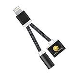 iPhone 7 / 7 Plus Lightning to 3.5mm Headphone Jack Audio Adapter with 8-Pin Lightning Charging Port For iPhone 7/7 Plus, 6S/6S Plus, iPad Air (Black)