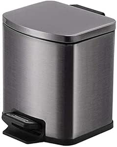 FVGH Bote de Basura de Acero Inoxidable para el hogar con Pedal de Tapa
