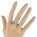 925 Sterling Silver Ring with Genuine Turquoise and Semiprecious Gemstones Sizes 6 to 11 (10)