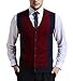 Zicac Men's Business V-neck Assorted Color Knitwear Vest Cardigan Sweater