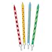 Roar Birthday Cake Topper Letters with Thin Printed Candles and Holders (28 Pack)
