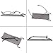 TruVision Readers 3 Pk - Gunmetal Metal Frames and Clear Acrylic Lenses 1.50