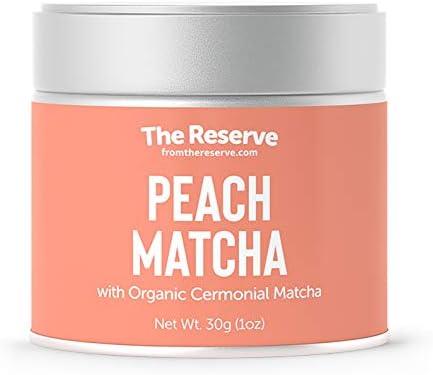 Peach Matcha with Organic Ceremonial Matcha, THE RESERVE