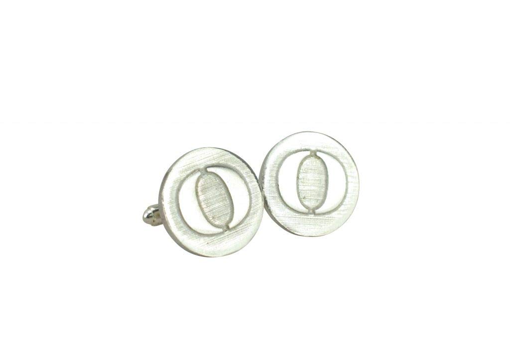 Letter O Cufflinks - Unique UK Made Rustic Design Letter O Cufflinks For Men
