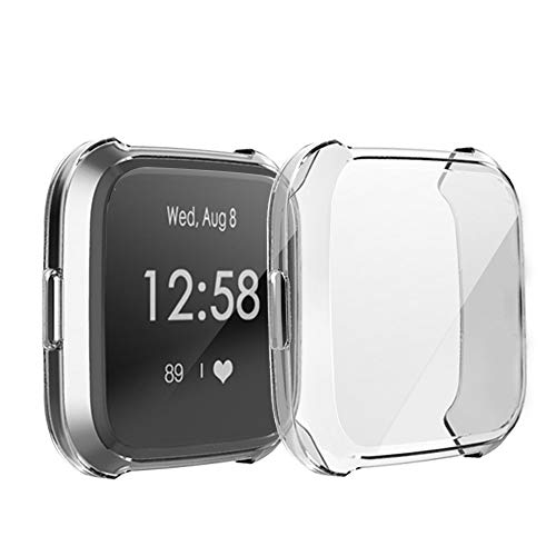 image for Cywulin TPU Screen Protector Case for Fitbit Versa Lite, Full Around P