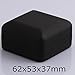 Luxury Black PU Leather and Steel LED Light Jewelry Ring Box With Battery