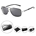 HDCRAFTER Polarized Sunglasses for Men UV400 Protection Lenses Metal Frame
