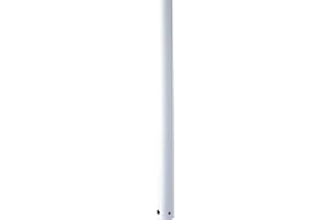 Progress Lighting AirPro Ceiling Fan Downrod, 3/4-Inch Diameter x 72-Inch Height, Compatible with AirPro Fans, Easy Installation, Ideal for 15- to 17-Foot Ceilings, White