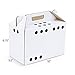 Cardboard Pet Carriers for Small Animals, Hamsters, Gerbils, Birds, Reptiles, NOT Cats, 10in x 6.75in x 5.5in, 12/Case