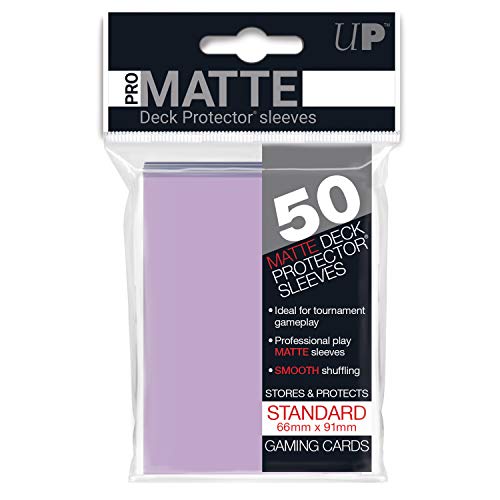 Ultra Pro PRO-Matte Deck Protector Sleeves for Magic, Dragon Ball Super and Pokemon - Lilac (50 ct.)