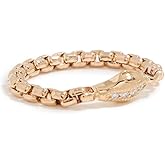 Zoe Chicco Women's 14k Gold Snake Medium Box Chain Soft Ring