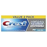 Crest Baking Soda & Peroxide Whitening w/Tartar Protection Fresh Mint Toothpaste, 6.4oz (181g), Pack of 2