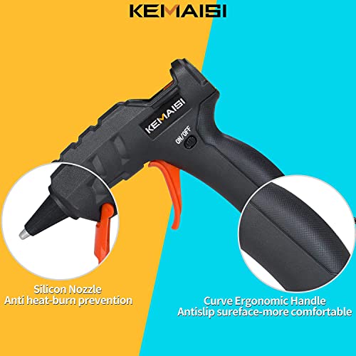 KEMAISI Hot Glue Gun Kit, 60W High Temp Hot Glue Guns with 25pcs