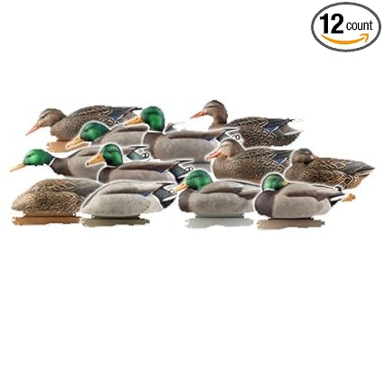 ghg pro-grade series decoys surface feeder mallards 6-pack
