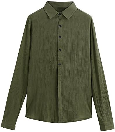 Fastbot Men's Summer Sleeve Shirt Solid Color V-Neck Loose Casual Thin T-Shirt