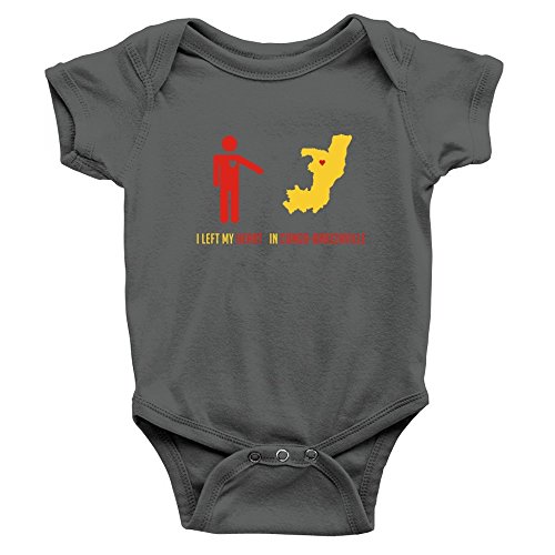 Teeburon I LEFT MY HEART IN Congo Brazzaville MAP Baby Bodysuit