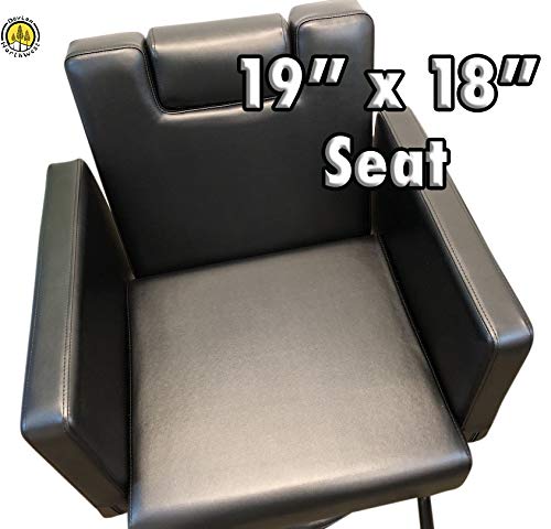 DevLon NorthWest Black Reclining Salon Chair Hydraulic Barber Chair Styling Salon Work Station Shampoo (BARBER CHAIR) - Thumbnail 2