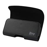 XXL SIZE Alcatel One Touch Fierce 2 7040T / FIERCE 1 7024T Premium Leather Belt Clip Pouch Case Cover Holster (Fits Alcatel One Touch Fierce 2 7040T / FIERCE 1 7024T with OTTER BOX Defender / LIFEPROOF / Mophie Juice Pack Air/Plus Case On)