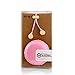 GEARONIC TM Cute 3.5mm in Ear Earphones Earbuds Headset with Macaroon Ear Buds Organizer Box Case Compatible with Smart Phones PC MP3 (Pink)