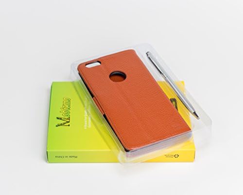 Genuine Leather Wallet Case for Apple iPhone 6 Plus / 6S Plus / 7 Plus - Credit Card, ID and Cash Slots - Bonus Accessories: Screen Protector, Stylus, and Cleaning Cloth - Slim & Luxurious Cover