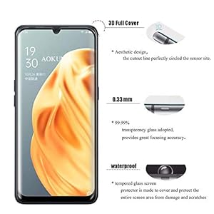 AOKUMA 3D Vetro Temperato Oppo A91, [2 Pezzi] Pellicola Protettiva Oppo A91 3D Vetro Temperato Antiurto Antigraffio e… - immagine 5