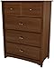 South Shore Willow Collection 4 Drawer Chest, Sumptous Cherry