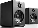 Audioengine A2 Plus 60W Powered Desktop Speakers, Built in 16Bit DAC and Analog Amplifier (Black)