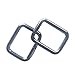 50 Pcs 3/4 inch Metal Rectangle Buckle Ring - Metal Bag Purse Snap Hook - 20mm Rectangle Rings Webbing Belts Buckle,Q2308
