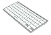 BATTOP Wireless Bluetooth Keyboard For IPad / IPhone /PC/ IOS System (Apple Style Keyboard) Silver Color