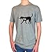 ChalkTalkSPORTS Max The LAX Dog T-Shirt | Lax Tees | Sport Gray | Adult, Large