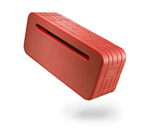 MSSV KIK Portable Bluetooth Wireless Speaker with Built in Powerbank and Mic (Red)